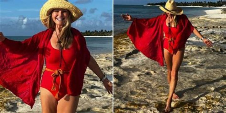 Christie Brinkley in Bathing Suit Says "This One's For You" — Celebwell